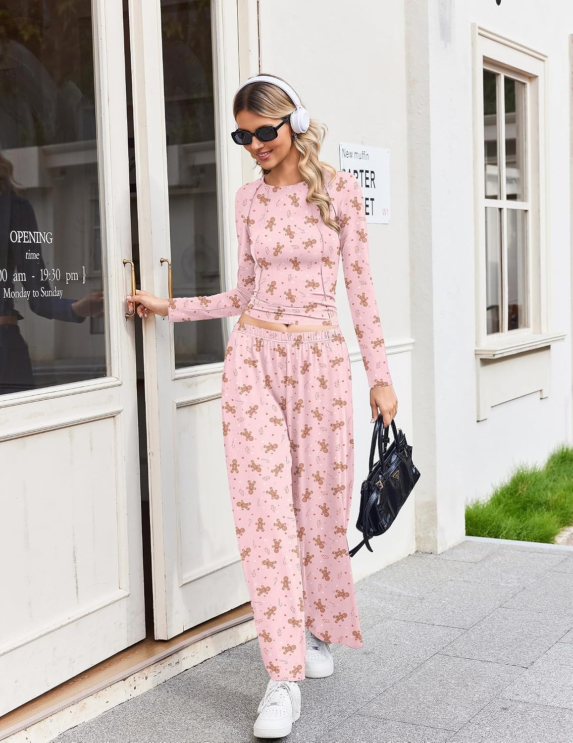 image:imageEkouaer Lounge Sets for Women 2 Piece Matching Outfits 2026PinkGingerbread