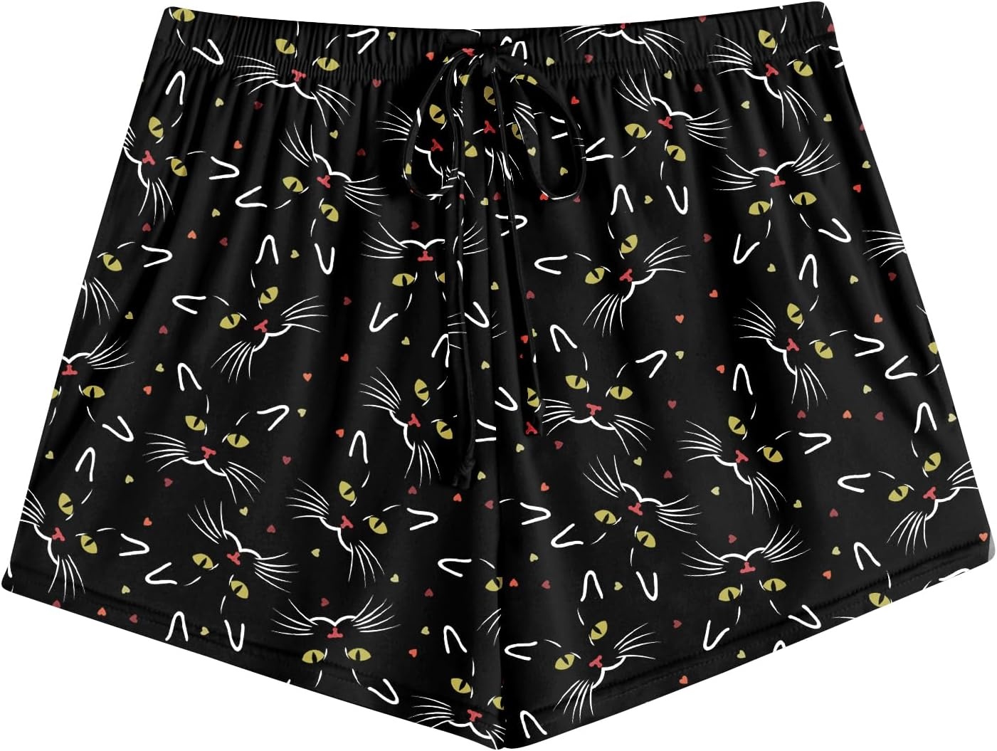 image:imageEkouaer Womens Pajama Shorts Soft Lounge Pj Bottoms Sleep Short with PocketBlack Cat