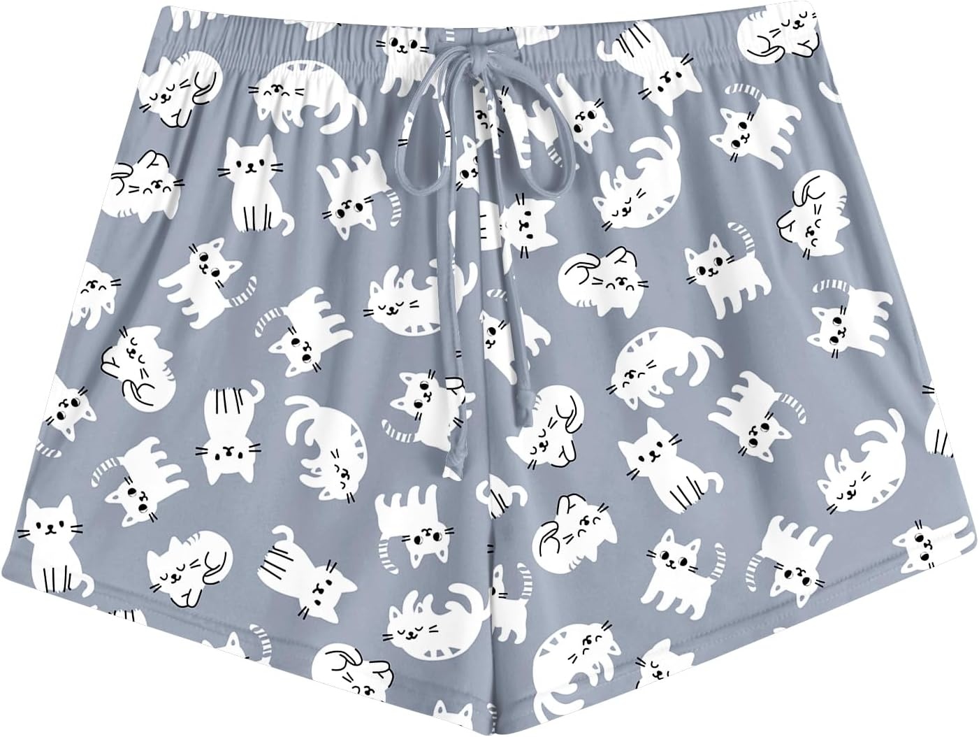 image:imageEkouaer Womens Pajama Shorts Soft Lounge Pj Bottoms Sleep Short with PocketGrey Cat