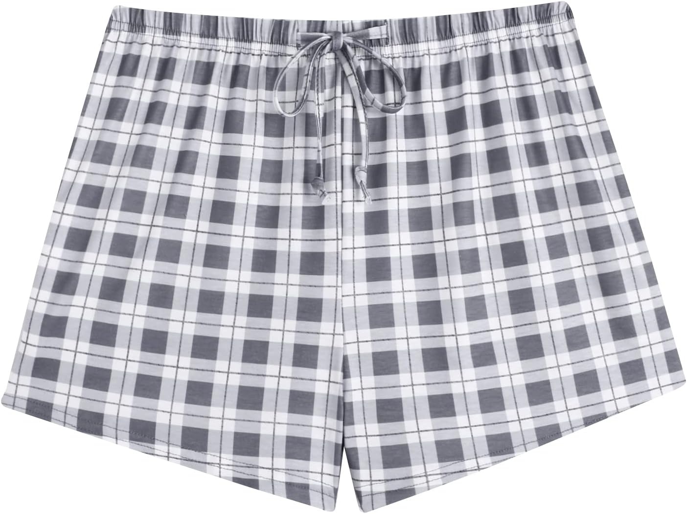 image:imageEkouaer Womens Pajama Shorts Soft Lounge Pj Bottoms Sleep Short with PocketGrey Plaid
