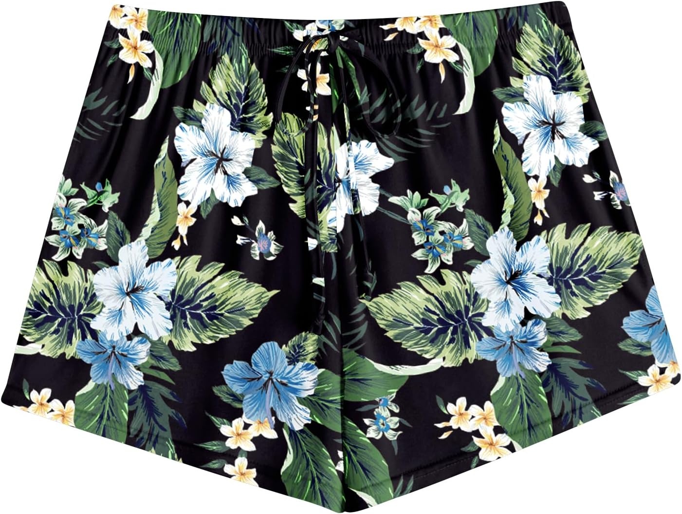 image:imageEkouaer Womens Pajama Shorts Soft Lounge Pj Bottoms Sleep Short with PocketHawaiian Flowers