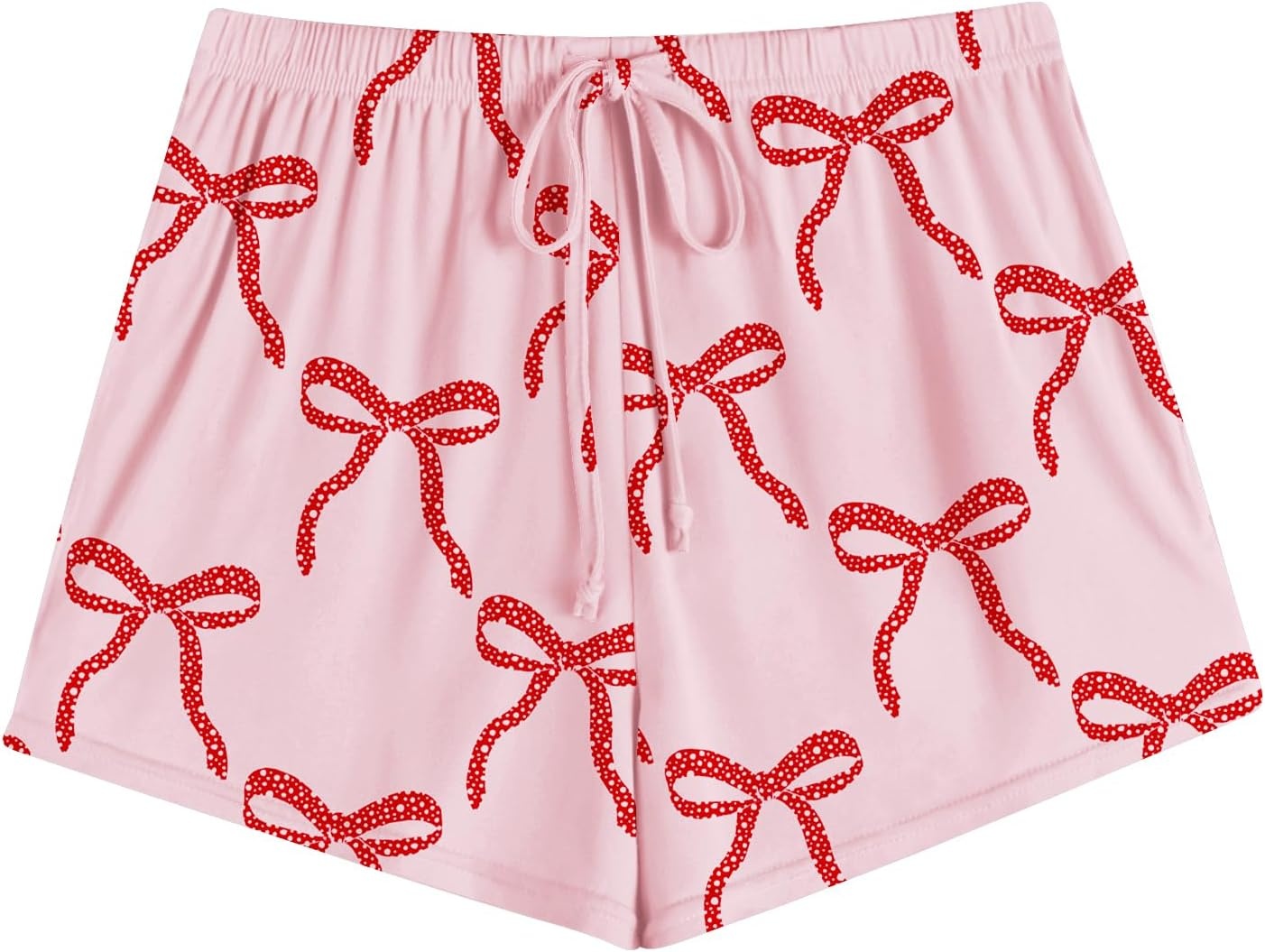 image:imageEkouaer Womens Pajama Shorts Soft Lounge Pj Bottoms Sleep Short with PocketPink Bow
