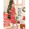 Ekouaer 2 Pack Women’s Long Sleeve Nightgown with Pockets Mumu Dresses(Christmas Deer/Black and Red Plaid)