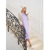 Ekouaer 2 Pack Women’s Long Sleeve Nightgown with Pockets Mumu Dresses(Pink Flower/Purple Floral)