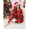 Ekouaer 2 Pack Womens Pajama Sets Long Sleeve Lounge Sets Soft Pj Loungewear Sleepwear(Christmas Print/Green Snowflakes)