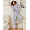 Ekouaer 2 Pack Womens Pajama Sets Long Sleeve Lounge Sets Soft Pj Loungewear Sleepwear(Coffee Gray/Star Blue)