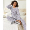 Ekouaer 2 Pack Womens Pajama Sets Long Sleeve Lounge Sets Soft Pj Loungewear Sleepwear(Coffee Gray/Star Blue)