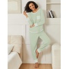 Ekouaer 2 Pack Womens Pajama Sets Long Sleeve Lounge Sets Soft Pj Loungewear Sleepwear(Light Green/Dusty Pink)