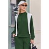 Ekouaer 2 Piece Sets for Women Half Zip Lounge Sets Matching Fall Outfits(Bright Green)