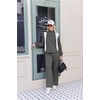 Ekouaer 2 Piece Sets for Women Half Zip Lounge Sets Matching Fall Outfits(Dark Gray)