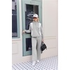 Ekouaer 2 Piece Sets for Women Half Zip Lounge Sets Matching Fall Outfits(Light Gray)