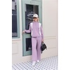 Ekouaer 2 Piece Sets for Women Half Zip Lounge Sets Matching Fall Outfits(Purple)