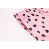 Ekouaer 3 PCS Capri Pajamas for Women Set Short Sleeve Pajama Lounge Sets(Black and Pink Hearts)