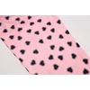 Ekouaer 3 PCS Capri Pajamas for Women Set Short Sleeve Pajama Lounge Sets(Black and Pink Hearts)