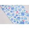 Ekouaer 3 PCS Capri Pajamas for Women Set Short Sleeve Pajama Lounge Sets(Light Blue Colorflu Flowers)