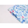 Ekouaer 3 PCS Capri Pajamas for Women Set Short Sleeve Pajama Lounge Sets(Light Blue Colorflu Flowers)