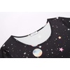 Ekouaer 3 PCS Capri Pajamas for Women Set Short Sleeve Pajama Lounge Sets(Moon and Star)