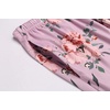 Ekouaer 3 PCS Capri Pajamas for Women Set Short Sleeve Pajama Lounge Sets(Pink Flowers)