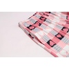 Ekouaer 3 PCS Capri Pajamas for Women Set Short Sleeve Pajama Lounge Sets(Pink and Grey Plaid)
