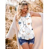 Ekouaer 3 Packs Maternity Nursing Tank Tops Breastfeeding Clothes(3pcs Black / Brown / Floral290)