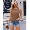 Ekouaer 3 Packs Maternity Nursing Tank Tops Breastfeeding Clothes(3pcs Black / Brown / Floral290)