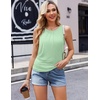 Ekouaer 3 Packs Maternity Nursing Tank Tops Breastfeeding Clothes(3pcs Black / Drak Red / Light Green)