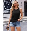 Ekouaer 3 Packs Maternity Nursing Tank Tops Breastfeeding Clothes(3pcs Black / Grey Green / Floral318)