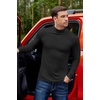 Ekouaer 3 Packs Men Turtleneck Shirts Long Sleeve Thermal Tops Causal Lightweight Pullover S-XXXL(3pcs Black / Burgundy Red / Navy)