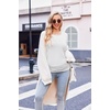 Ekouaer 3/4 Pack Womens Maternity Shirts Long Sleeve Pregnancy Tops(3pcs White / White / White)