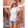 Ekouaer 3/4 Pack Womens Maternity Shirts Short Sleeve Pregnancy Tops(Z 4pcs Black / Grey / White / Army Green)