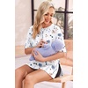 Ekouaer 4 Packs Maternity Shirts Split Side Pregnancy Workout Tops(4pcs Black / Brown / Grey / Floral White)