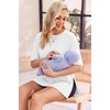 Ekouaer 4 Packs Maternity Shirts Split Side Pregnancy Workout Tops(4pcs Black / Brown / Grey / White)