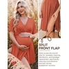 Ekouaer Labor and Delivery Gown Nursing Nightgown Birthing Pajamas Dress(Caramel)