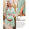 Ekouaer Labor and Delivery Gown Nursing Nightgown Birthing Pajamas Dress(Light Green)