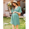 Ekouaer Labor and Delivery Gown Nursing Nightgown Birthing Pajamas Dress(Mint Green)