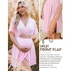 Ekouaer Labor and Delivery Gown Nursing Nightgown Birthing Pajamas Dress(Pink)