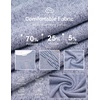 Ekouaer Long Sleeve Nightgowns for Women Soft Knit House Dress Sleepshirts(Blue)