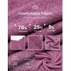 Ekouaer Long Sleeve Nightgowns for Women Soft Knit House Dress Sleepshirts(Red)