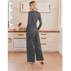 Ekouaer Lounge Sets for Women 2 Piece Matching Outfits 2026(Dark Gray)