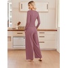 Ekouaer Lounge Sets for Women 2 Piece Matching Outfits 2026(Fuchsia)