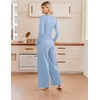 Ekouaer Lounge Sets for Women 2 Piece Matching Outfits 2026(Light Blue)