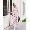 Ekouaer Lounge Sets for Women 2 Piece Matching Outfits 2026(Pink/Black Bow)