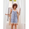 Ekouaer Nightgowns for Women Lace Trim V Neck Night Gowns for Adult Women(Floral Purple)