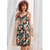 Ekouaer Nightgowns for Women Lace Trim V Neck Night Gowns for Adult Women(Orange Flower)