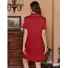 Ekouaer Nursing Nightgown Labor and Delivery Gown Maternity Pajamas Dress(Wine Red)