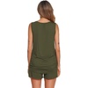 Ekouaer Nursing Pajamas Set Postpartum Tank Tops and Shorts(S-army Green)