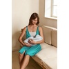 Ekouaer Women 3 in 1 Labor and Delivery/Maternity/Nursing Nightgown Button Down Sleeveless Pregnancy Dress for Breastfeeding(Ceramic Green)