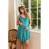 Ekouaer Women 3 in 1 Labor and Delivery/Maternity/Nursing Nightgown Button Down Sleeveless Pregnancy Dress for Breastfeeding(Ceramic Green)
