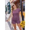 Ekouaer Womens Nursing Pajamas Maternity Breastfeeding Pjs Sleepwear Layer Soft Postpartum Lounge Set Pregnancy Clothes(Purple Red)