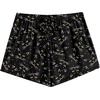 Ekouaer Womens Pajama Shorts Soft Lounge Pj Bottoms Sleep Short with Pocket(Black Cat)
